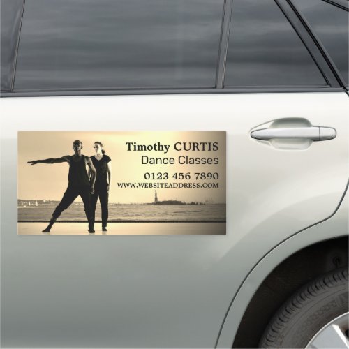 Dancers on Stage Dancing InstructorClasses Car Magnet