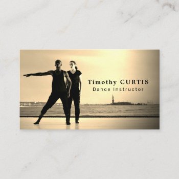Dancers On Stage  Dancing Instructor  Dancer Business Card by TheBusinessCardStore at Zazzle