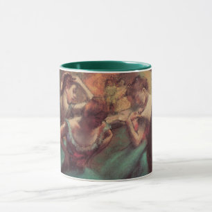 Dancers, Pink and Green by Edgar Degas Mug