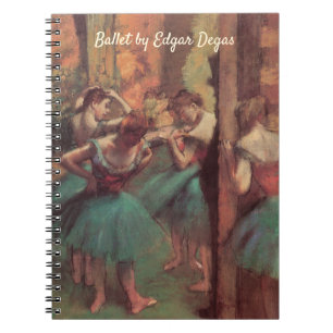 Dancers, Pink and Green by Edgar Degas Notebook