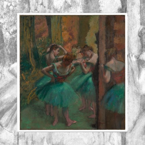 Dancers Pink and Green by Edgar Degas Poster