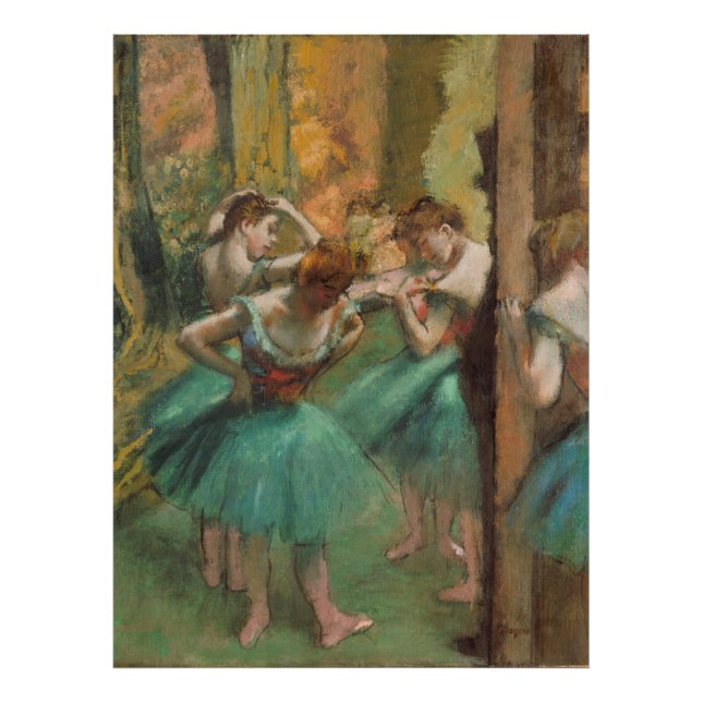 Dancers, Pink and Green Edgar Degas Photo Print (Front)