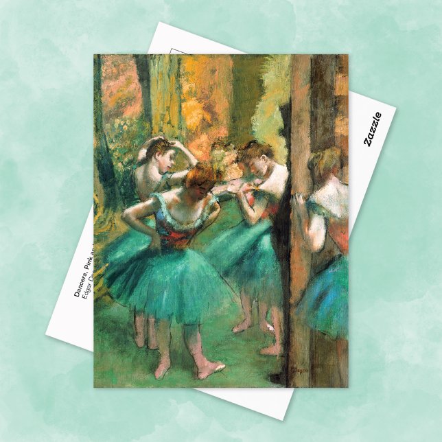 Dancers Pink and Green Edgar Degas Postcard (Creator Uploaded)