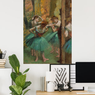 Dancers, Pink and Green Edgar Degas Poster