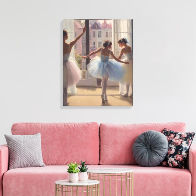 Dancers poster in front of the window canvas print (Insitu(LivingRoom))