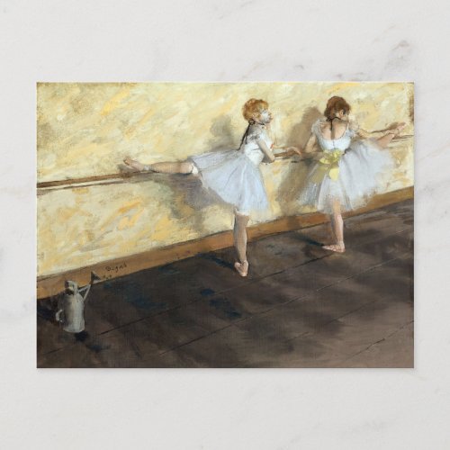 Dancers Practicing at the Barre by Edgar Degas Postcard