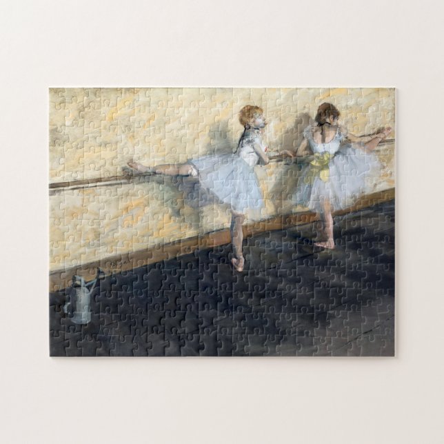 Dancers Practicing at the Barre, Edgar Degas Jigsaw Puzzle (Horizontal)