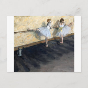 Dancers Practicing at the Barre, Edgar Degas Postcard