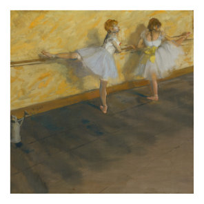 Dancers Practicing at the Barre - Edgar Degas  Poster