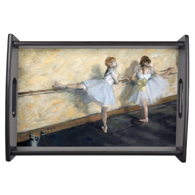 Dancers Practicing at the Barre, Edgar Degas Serving Tray (Front)