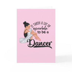 Dancers Sparkle Congratulations  Card
