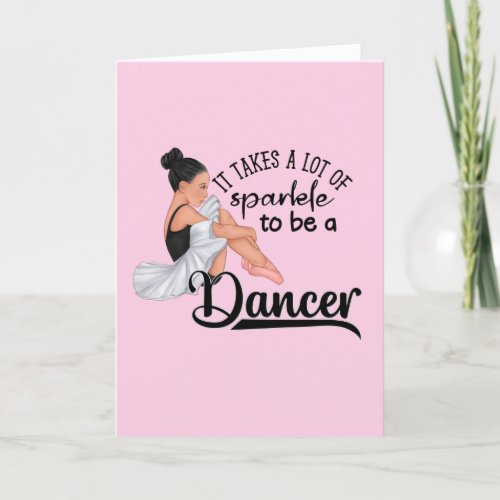 Dancers Sparkle Congratulations  Card