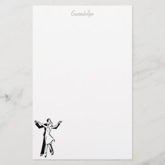 Dancers stationery personalized