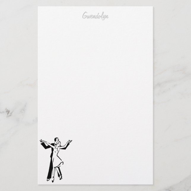 Dancers stationery personalized (Front)