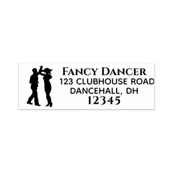 Dancers Swing Dancing Return Address Self-inking Self-inking Stamp by alinaspencil at Zazzle