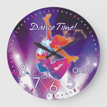 Dancer's Time Wall Clock by NiceTiming at Zazzle
