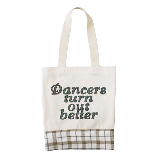 Dancers turn out better zazzle HEART tote bag