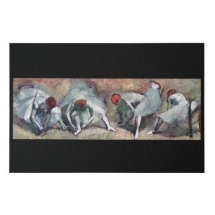 Dancers Tying Their Shoes, Edgar Degas Faux Canvas Print