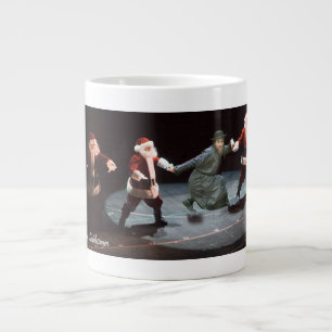 Dancin' Chassid & Santas  Giant Coffee Mug
