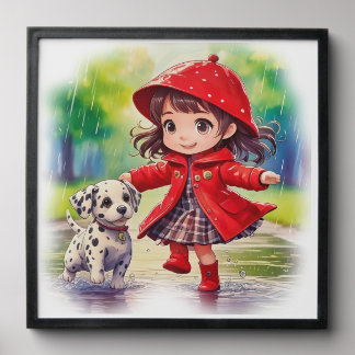 Dancin in the Rain Peel And Stick Photo Tile