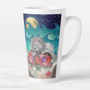 DANCIN' WITH THE STARZ Blue Chow Latte Mug