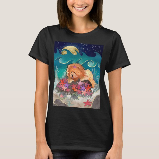 DANCIN WITH THE STARZ red chow-  choose style T-Shirt (Front)