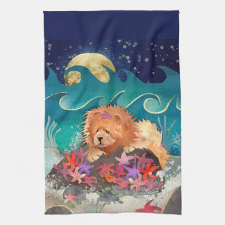 DANCIN WITH THE STARZ Red Chow -Kitchen towel