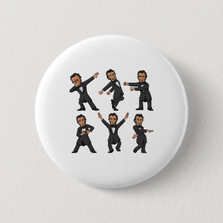 Dancing Abraham Lincoln 4th Of July Boys Girls Kid Button