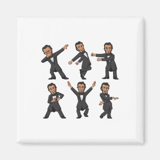 Dancing Abraham Lincoln 4th Of July Boys Girls Kid Magnet