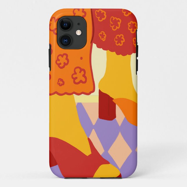 Dancing Across Checkered Dreams Case-Mate iPhone Case (Back)