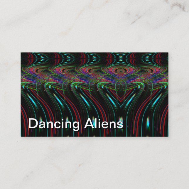 Dancing Aliens (you may change the words) Business Card (Front)