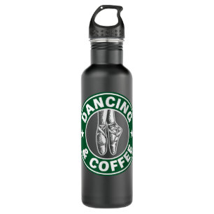 Dancing and Coffee Shirt Stainless Steel Water Bottle