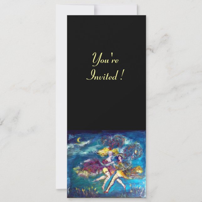 DANCING AND MUSIC IN THE NIGHT INVITATION (Front)