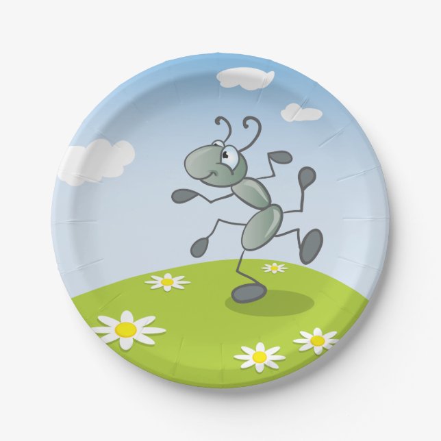 Dancing Ant Paper Plates (Front)