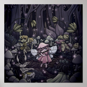 Dancing Around the Fairy Circle Poster