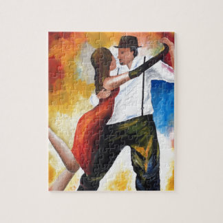 Dancing at Dawn Tango Lovers Colorful Dream! Jigsaw Puzzle