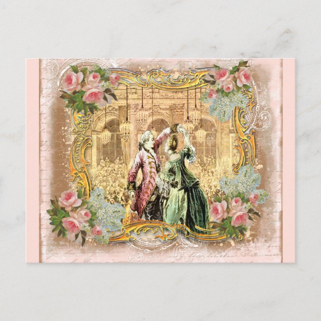 Dancing at Versailles Postcard (Front)