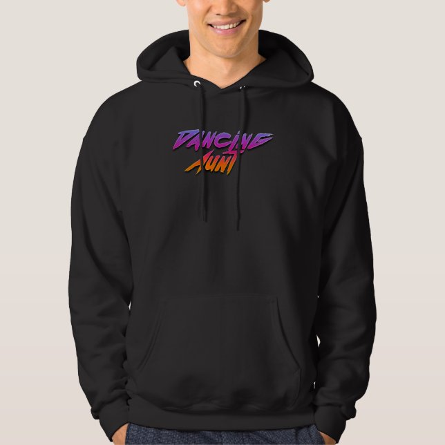 Dancing Aunt Disco Party Dancer 70 s Music Disco Hoodie (Front)