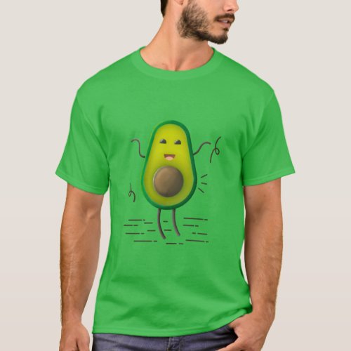 Dancing avocado t_shirt