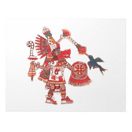 Dancing Aztec shaman warrior Notepad