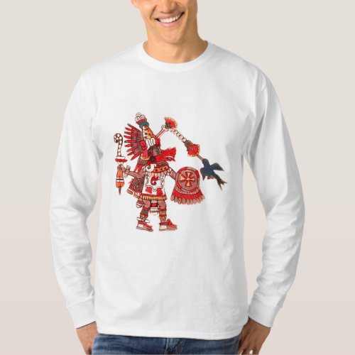Dancing Aztec shaman warrior T_Shirt