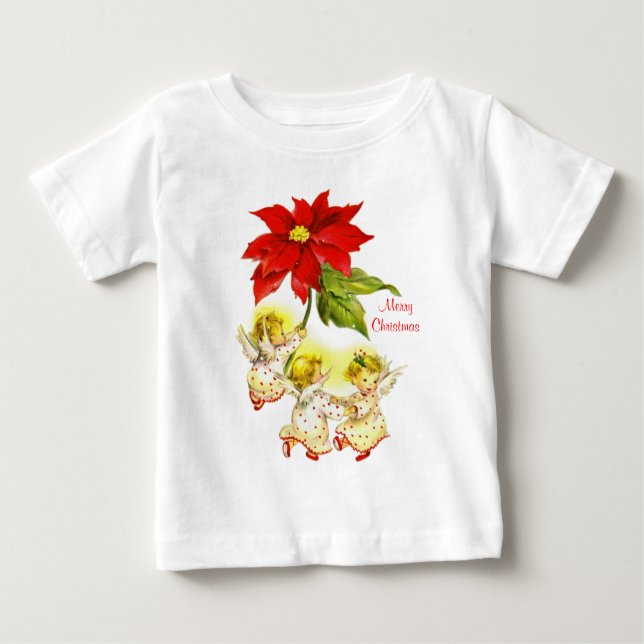 Dancing Baby Angels Christmas Baby Shirt (Front)
