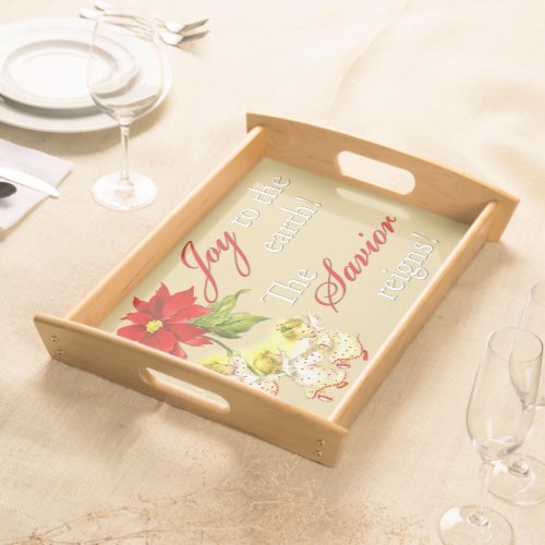 Dancing Baby Angels Christmas Tray