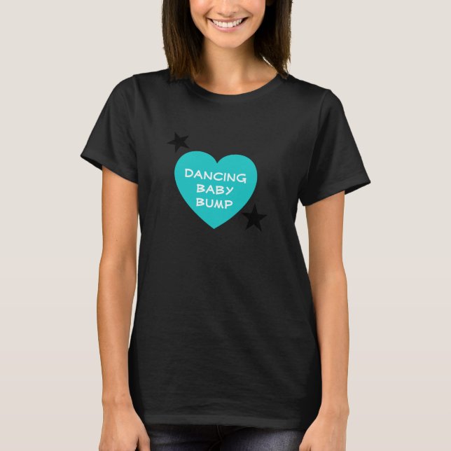 Dancing Baby Bump Maternity T-Shirt (Front)