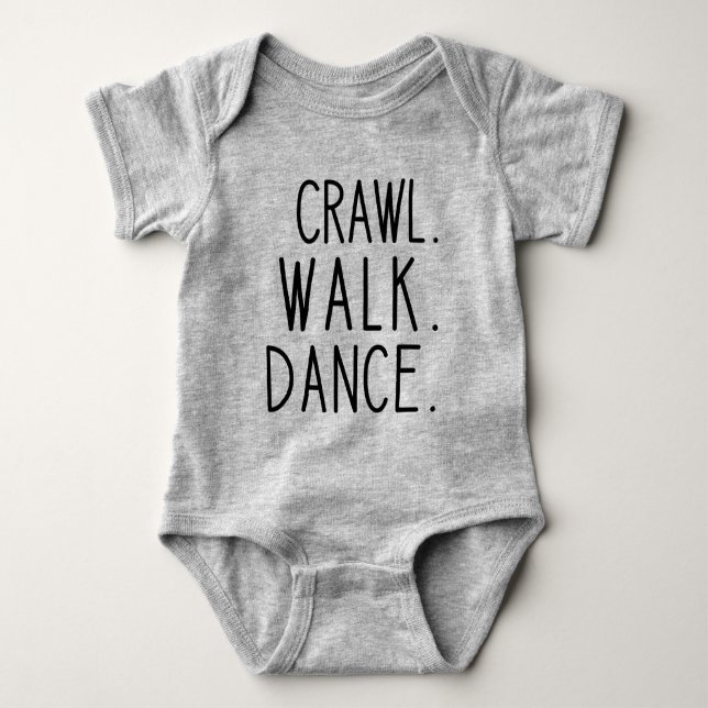 Dancing Baby - Crawl Walk Dance Bodysuit (Front)