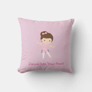Dancing Baby Tutu Bodysuit Throw Pillow