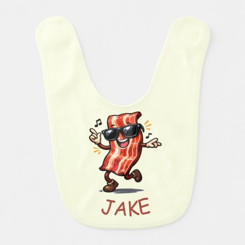 Dancing Bacon Baby Bib
