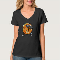 Dancing Bagel Funny Food Humor Baker Snack Enthusi T-Shirt