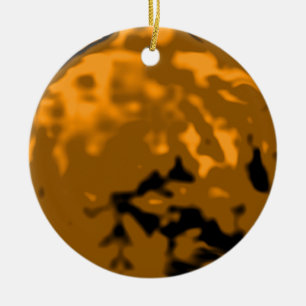 Dancing Ball Gold Orange Trans MUSEUM Zazzle Gifts Ceramic Ornament