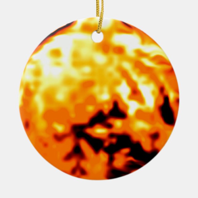 Dancing Ball Gold Transp MUSEUM Zazzle Gifts Ceramic Ornament (Front)